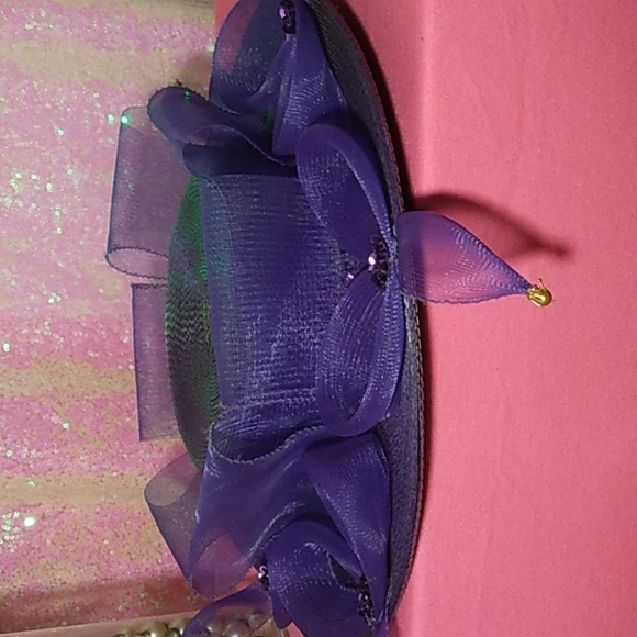 Purple Hat with Bows - Picture 3 of 3